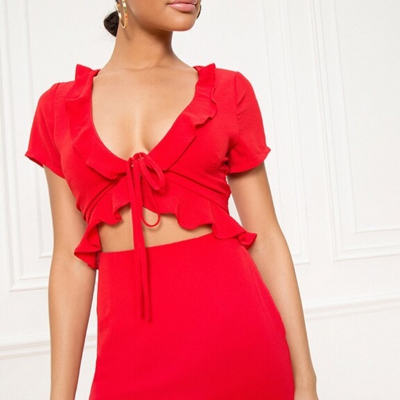 Superdown Mia Ruffle Tie Dress - Picture 4 of 6